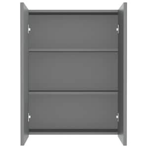 Koupelnová skříňka se zrcadlem 60 x 15 x 75 cm MDF antracitová - obrázek 3
