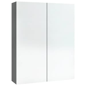 Koupelnová skříňka se zrcadlem 60 x 15 x 75 cm MDF antracitová - obrázek 4
