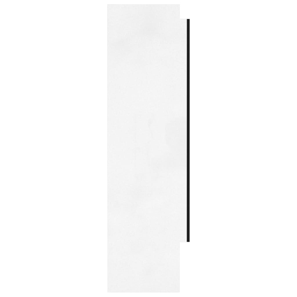 Koupelnová skříňka se zrcadlem 80 x 15 x 60 cm MDF zářivě bílá