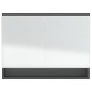 Koupelnová skříňka se zrcadlem 80 x 15 x 60 cm MDF šedá - obrázek 5