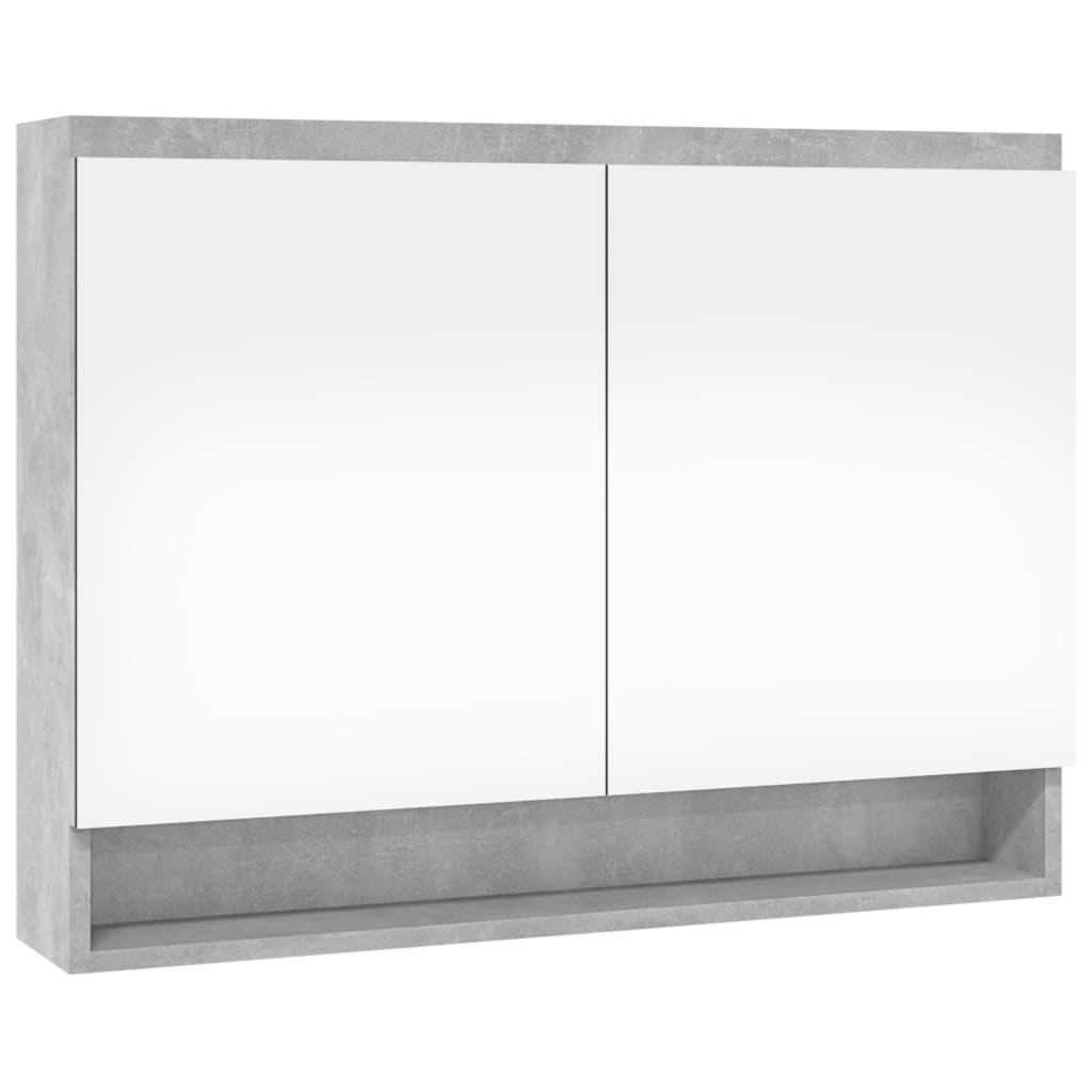 Koupelnová skříňka se zrcadlem 80x15x60 cm MDF betonově šedá