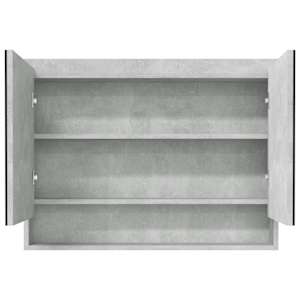 Koupelnová skříňka se zrcadlem 80x15x60 cm MDF betonově šedá - obrázek 3