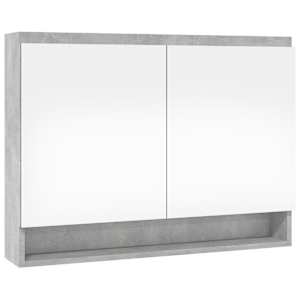 Koupelnová skříňka se zrcadlem 80x15x60 cm MDF betonově šedá - obrázek 4