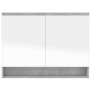 Koupelnová skříňka se zrcadlem 80x15x60 cm MDF betonově šedá - obrázek 5