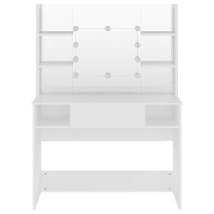 Kosmetický stolek s LED světly 100 x 40 x 135 cm MDF bílý - obrázek 3