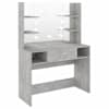 vidaXL meigilaud LED-tuledega, 100x40x135 cm, MDF-plaat, betoonhall
