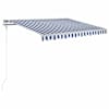 vidaXL automaatselt sisset&otilde;mmatav varikatus 300x250 cm sinine ja valge