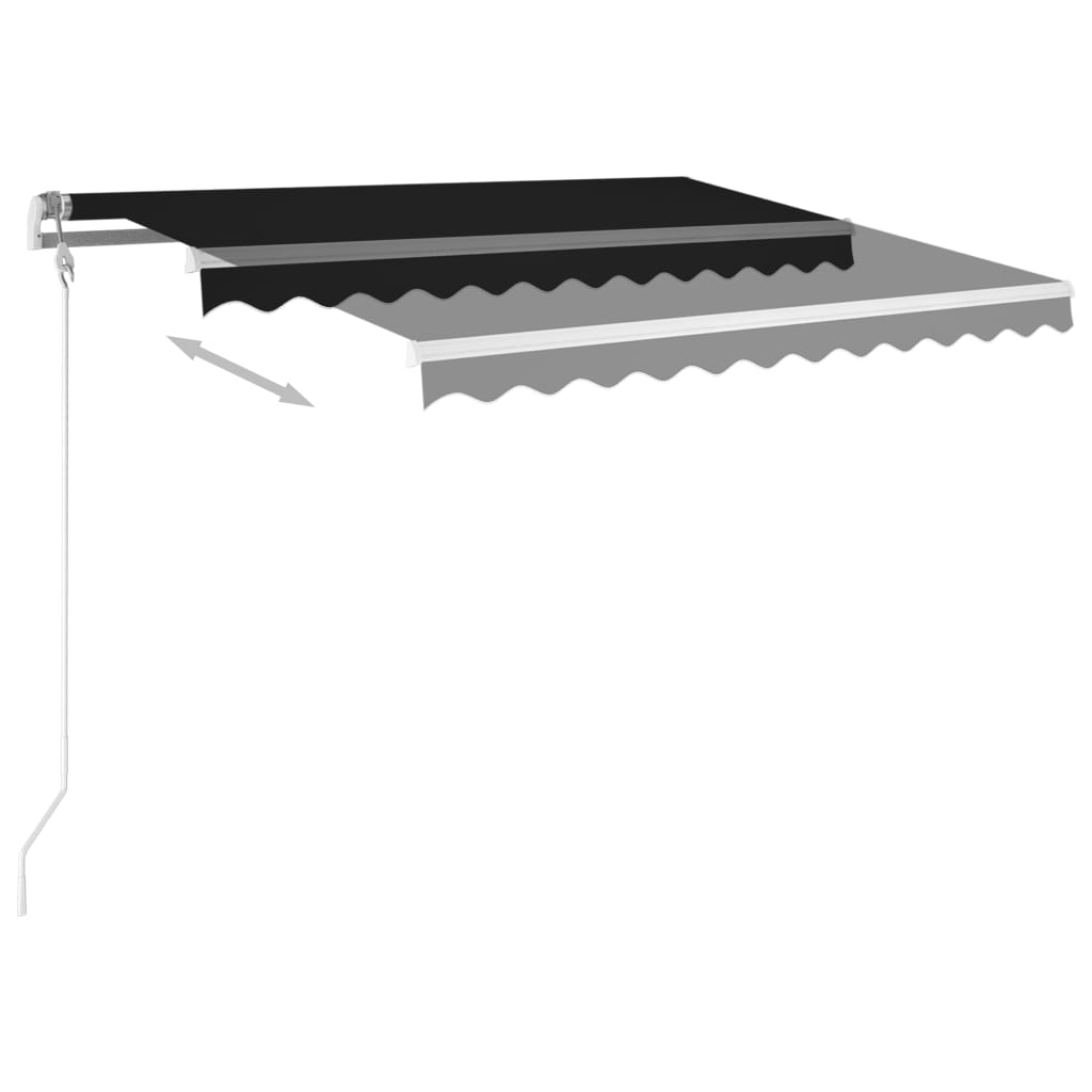 

vidaXL Luifel automatisch uittrekbaar 300x250 cm antracietkleurig