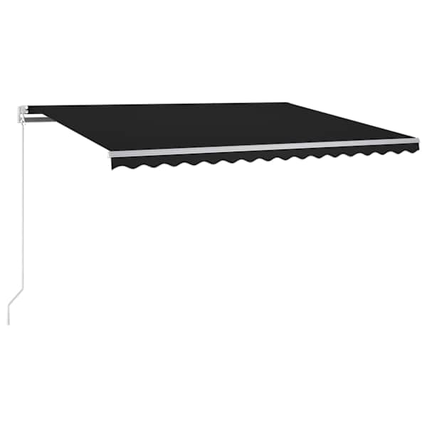 vidaXL automaatne varikatus LEDi ja tuuleanduriga 300x250 cm tumehall