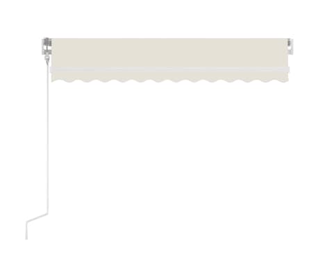 vidaXL Auvent r&eacute;tractable automatique 350x250 cm Cr&egrave;me