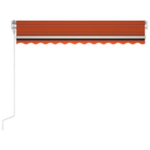 Avtomatska tenda LED + senzor 350x250 cm oranžno/rjava - slika 4