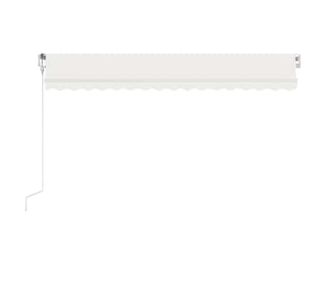 vidaXL Luifel automatisch met LED en windsensor 400x300 cm cr&egrave;mekleur