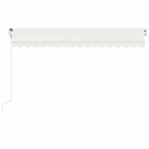 Automatická markýza LED a senzor větru 400 x 300 cm krémová - obrázek 3
