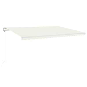 Automatická markýza LED a senzor větru 500 x 300 cm krémová - obrázek 2