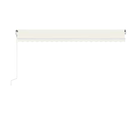 vidaXL Sj&aacute;lfvirkt Syggni me&eth; LED/Vindskynjara 500x300 cm Rj&oacute;mahv&iacute;tt