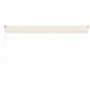Automatická markýza LED a senzor větru 600 x 300 cm krémová - obrázek 3