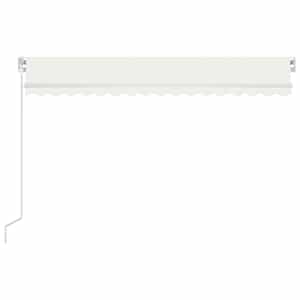 vidaXL Markise Manuell Einziehbar 400x350 cm Creme