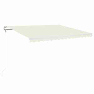 Automatická zatahovací markýza 400 x 350 cm krémová - obrázek 2