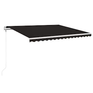 vidaXL automaatselt sisset&otilde;mmatav varikatus 400x350 cm antratsiithall