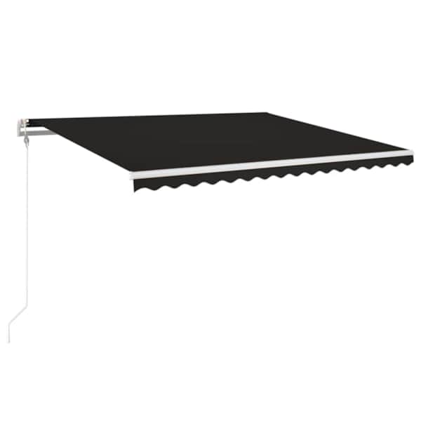 vidaXL automaatselt sisset&otilde;mmatav varikatus, 450x350 cm antratsiithall
