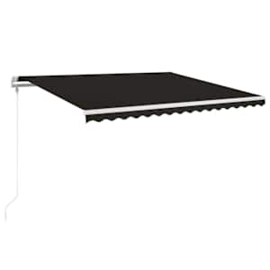 Automatická zatahovací markýza 450 x 350 cm antracitová - obrázek 2