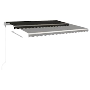 Automatická zatahovací markýza 450 x 350 cm antracitová - obrázek 3