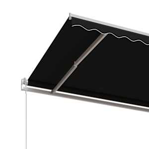 Automatická zatahovací markýza 450 x 350 cm antracitová - obrázek 5