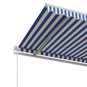 Automatická zatahovací markýza 500 x 350 cm modrobílá - obrázek 5