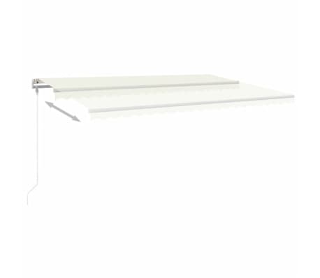 vidaXL Toldo retr&aacute;ctil autom&aacute;tico crema 500x350 cm
