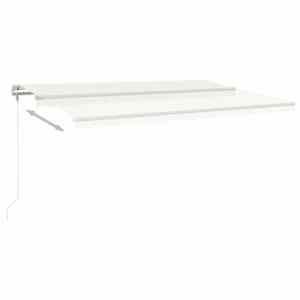 vidaXL Toldo retr&aacute;ctil autom&aacute;tico crema 500x350 cm