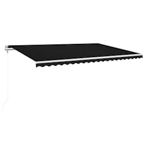 vidaXL automaatselt sisset&otilde;mmatav varikatus, 500x350 cm, antratsiit
