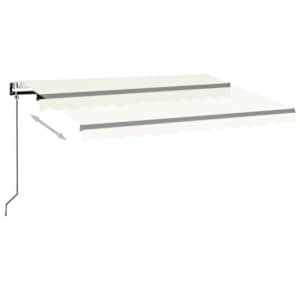 Automatická markýza LED a senzor větru 300 x 250 cm krémová - obrázek 3