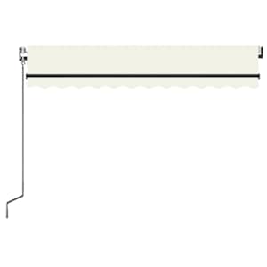 Automatická markýza LED a senzor větru 300 x 250 cm krémová - obrázek 4