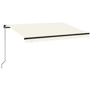 Ručně zatahovací markýza 350 x 250 cm krémová - obrázek 2