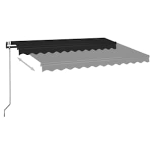 Automatická zatahovací markýza 350 x 250 cm antracitová - obrázek 3