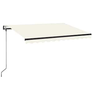 Automatická markýza LED a senzor větru 350 x 250 cm krémová - obrázek 2