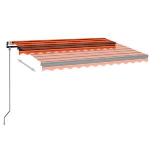 Automatická markýza LED a senzor větru 350x250 cm oranžovohnědá - obrázek 3