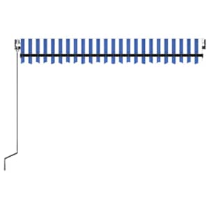 Automatická zatahovací markýza 400 x 300 cm modrobílá - obrázek 4