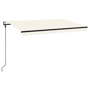 Automatická zatahovací markýza 400 x 300 cm krémová - obrázek 2