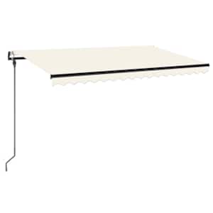 Automatická markýza LED a senzor větru 400 x 300 cm krémová - obrázek 2