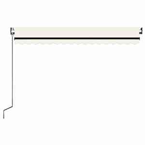 Automatická markýza LED a senzor větru 400 x 300 cm krémová - obrázek 4
