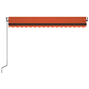 Automatická markýza LED a senzor větru 400x300 cm oranžovohnědá - obrázek 4