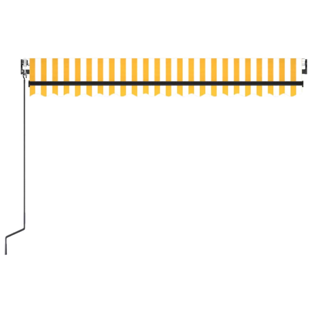 Gelenkarmmarkise Automatisch 450×300 cm Gelb und Weiß kaufen 4