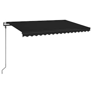 Automatická zatahovací markýza 450 x 300 cm antracitová - obrázek 2