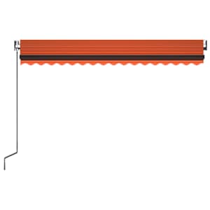 Automatická zatahovací markýza 450 x 300 cm oranžovo-hnědá - obrázek 4