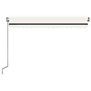 Automatická markýza LED a senzor větru 450 x 300 cm krémová - obrázek 4
