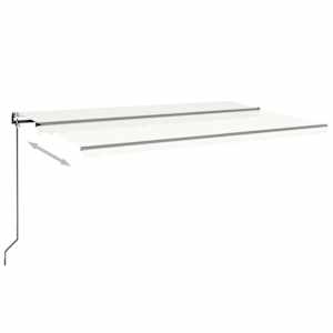 vidaXL Markise Automatisch Einziehbar 500x300 cm Creme