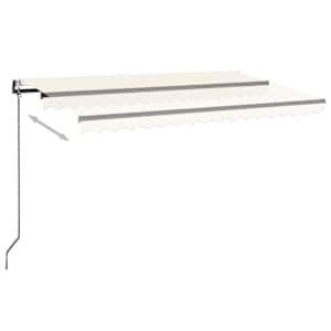 Automatická markýza LED a senzor větru 500 x 300 cm krémová - obrázek 3