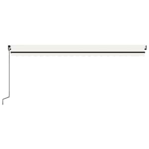 Automatická markýza LED a senzor větru 500 x 300 cm krémová - obrázek 4