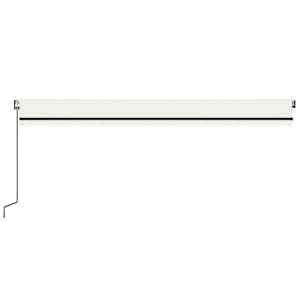 Automatická markýza LED a senzor větru 600 x 300 cm krémová - obrázek 4